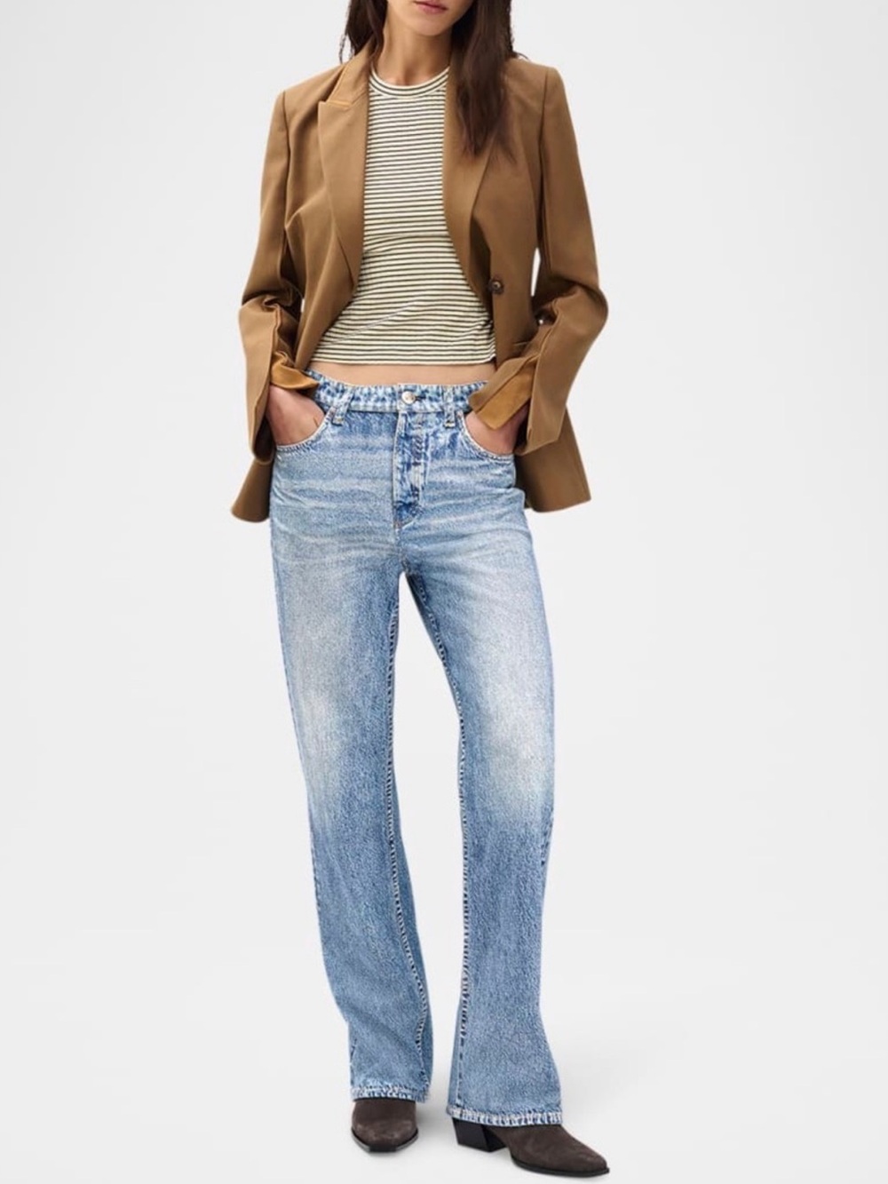 NWT Rag & Bone Miramar Shea Relaxed Straight Leg Cotton Sweatpants / Jeans TESSA